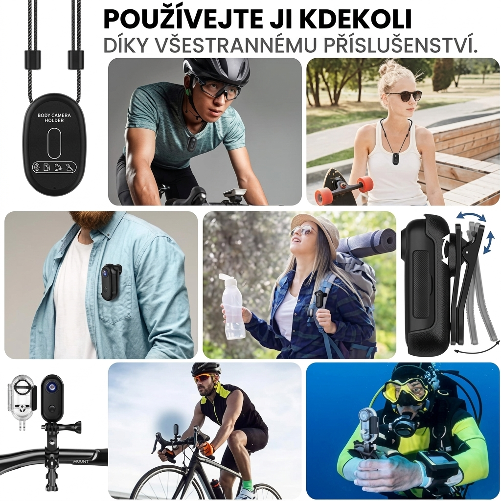 WearCam – Univerzální 4K magnetická kamera
